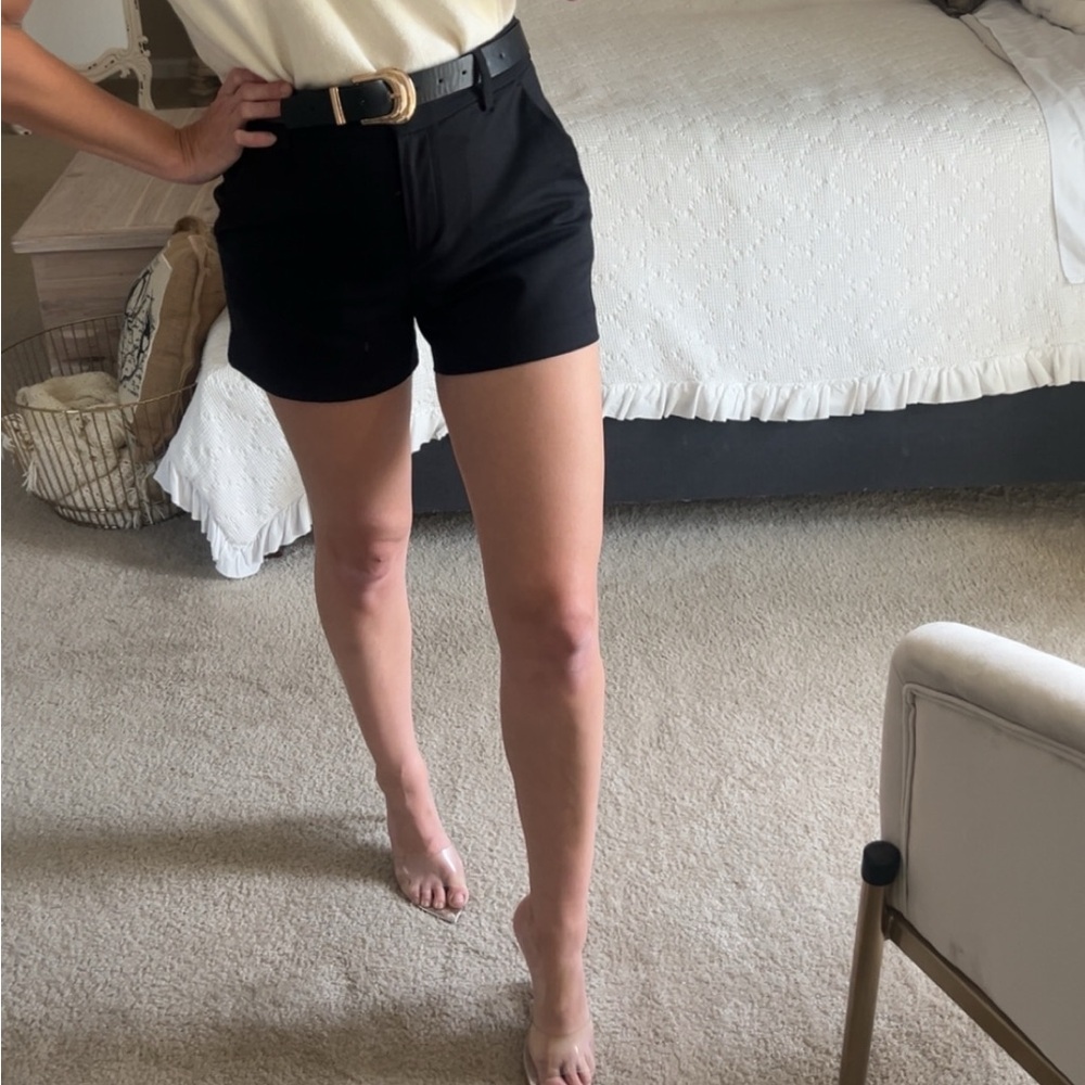 LOFT Black Tailored Shorts new